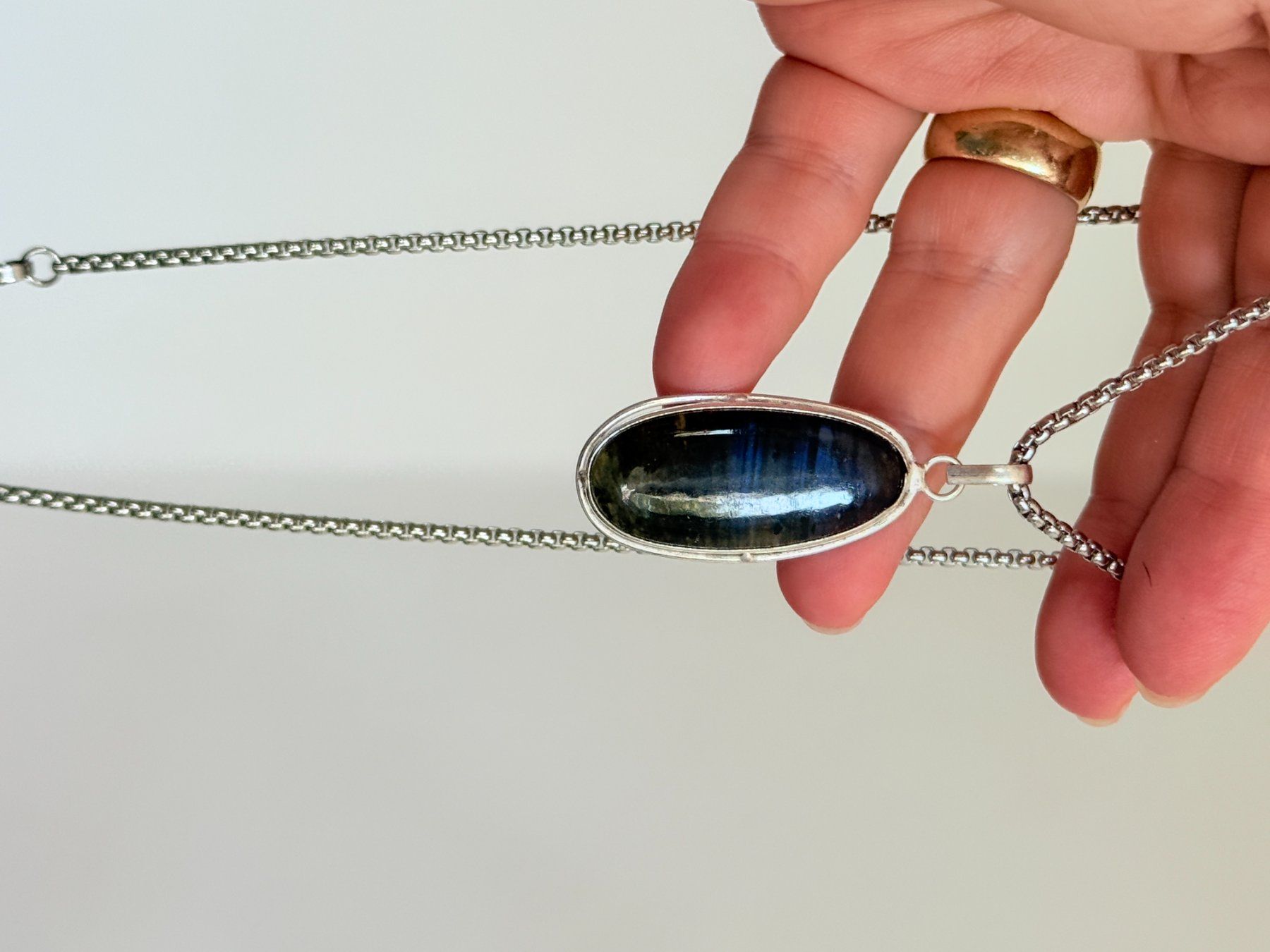 Catenine: Labradorite necklace – Nuovo e nell'imballaggio originale da Genève venduto da AGBERG 7