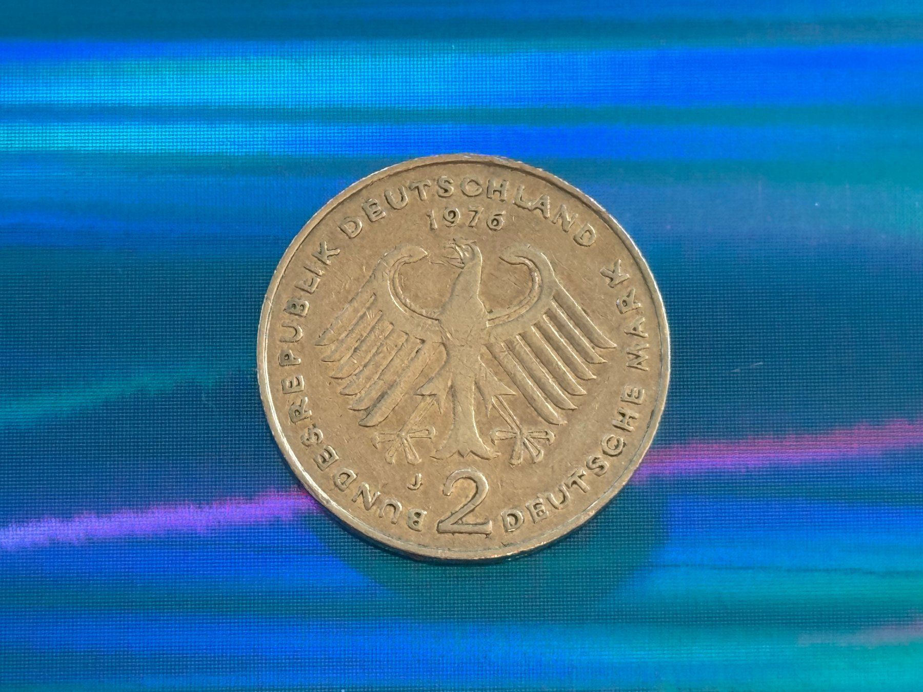 Tutti le monete: Deutschland 1976 - 2 Deutsche Mark - DM – Usato da Pfäffikon SZ venduto da Sieben77