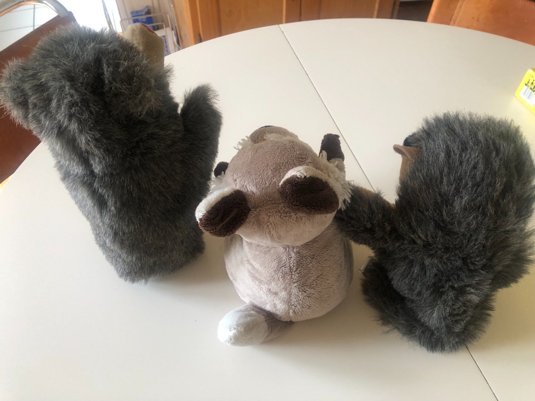 Giocattoli: Handpuppen Igel, Wolf und Wildschwein – Usato da Bassersdorf venduto da sammelfloh 1