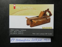 Pro Patria 2013 Markenheftchen gestempelt