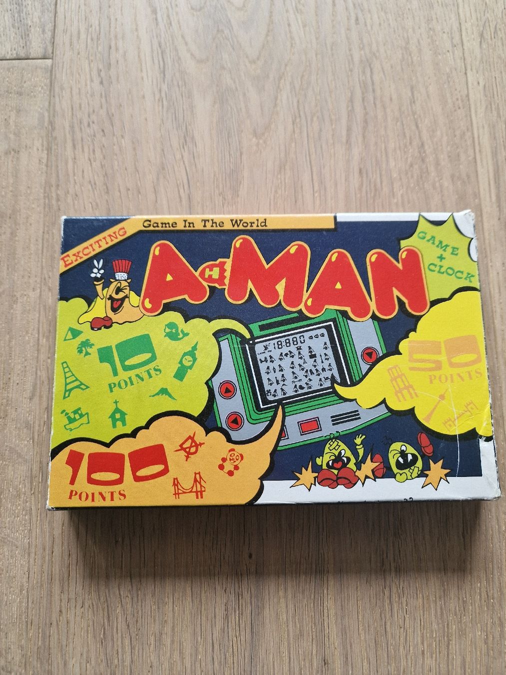 Konsolen: A-Man (PacMan) LCD Handheld Game + Clock mit Box & Anleitung – Gebraucht aus Fahrwangen von luk_bhw7 1