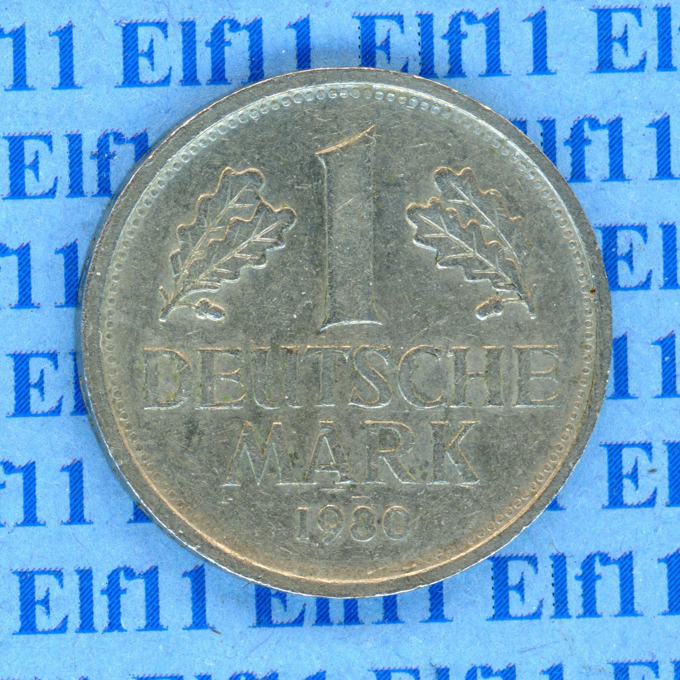 Tutti le monete: DEM___1.00 1980F -vz 1 Deutsche Mark – Usato da Widnau venduto da Elf11