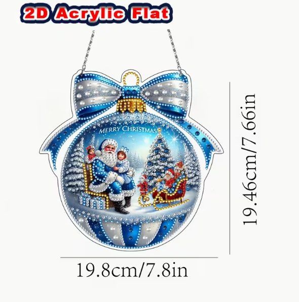 Bastelsets: Diamond Painting Aufhänger Weihnachtskugel – Neu und originalverpackt aus Obergösgen von Diamond-Painting 3