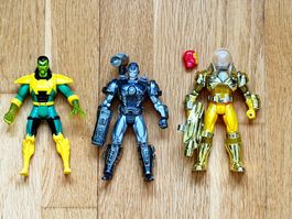 Iron Man, Toybiz, 90er – War Machine, Mandarin, Hydro