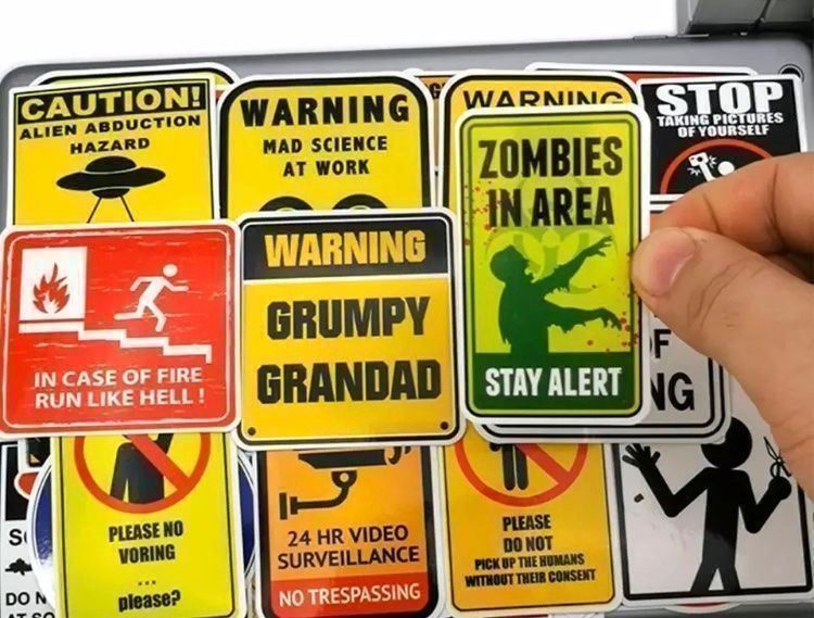 Sticker: 50 Stücke Aufkleber/Sticker – Nuovo e nell'imballaggio originale da Biel/Bienne venduto da Bolagol9 2