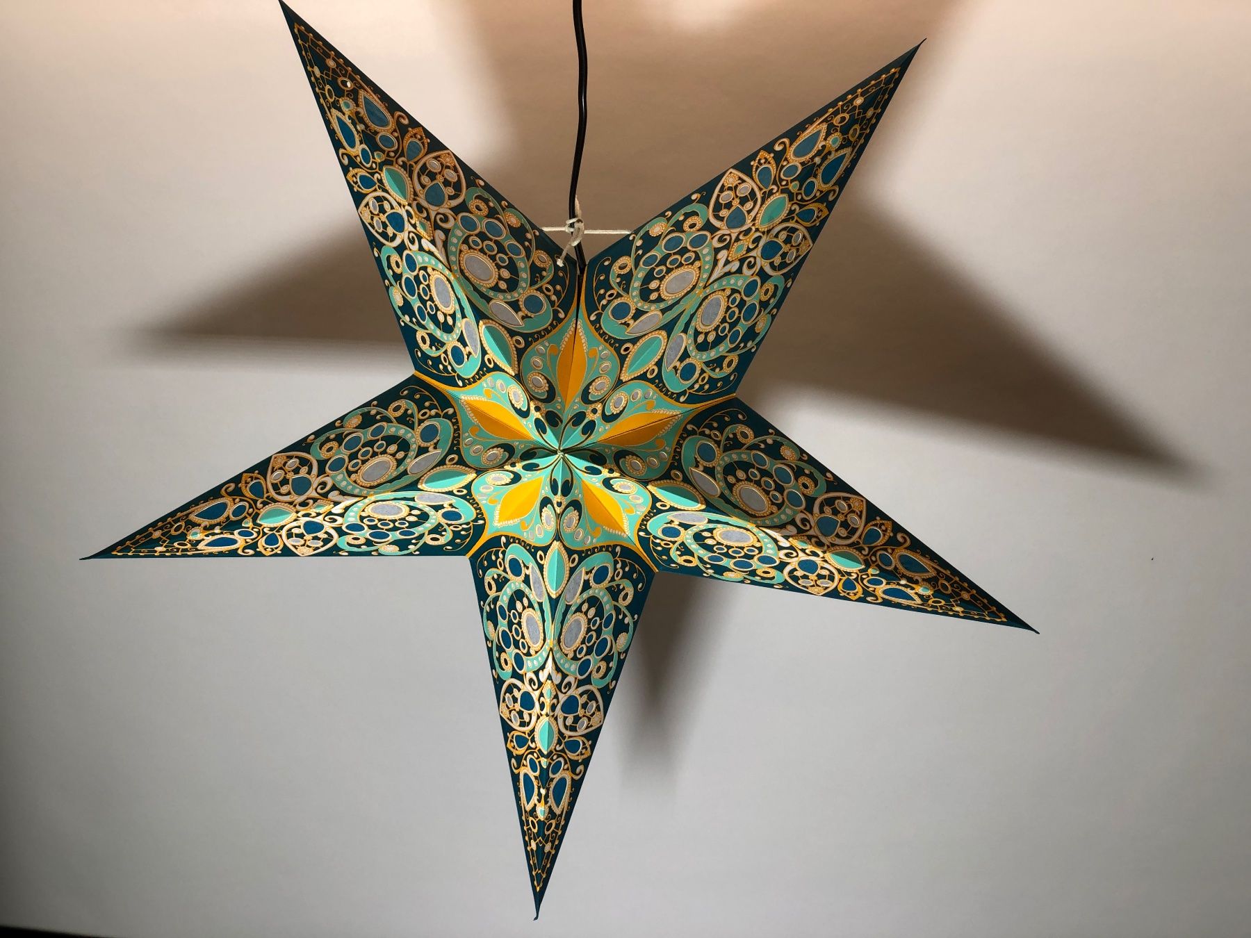 Ghirlande e barre luminose: Leuchtstern - monsoon 60cm / mit Kabel + LED – Nuovo e nell'imballaggio originale da Bergdietikon venduto da Garak 2