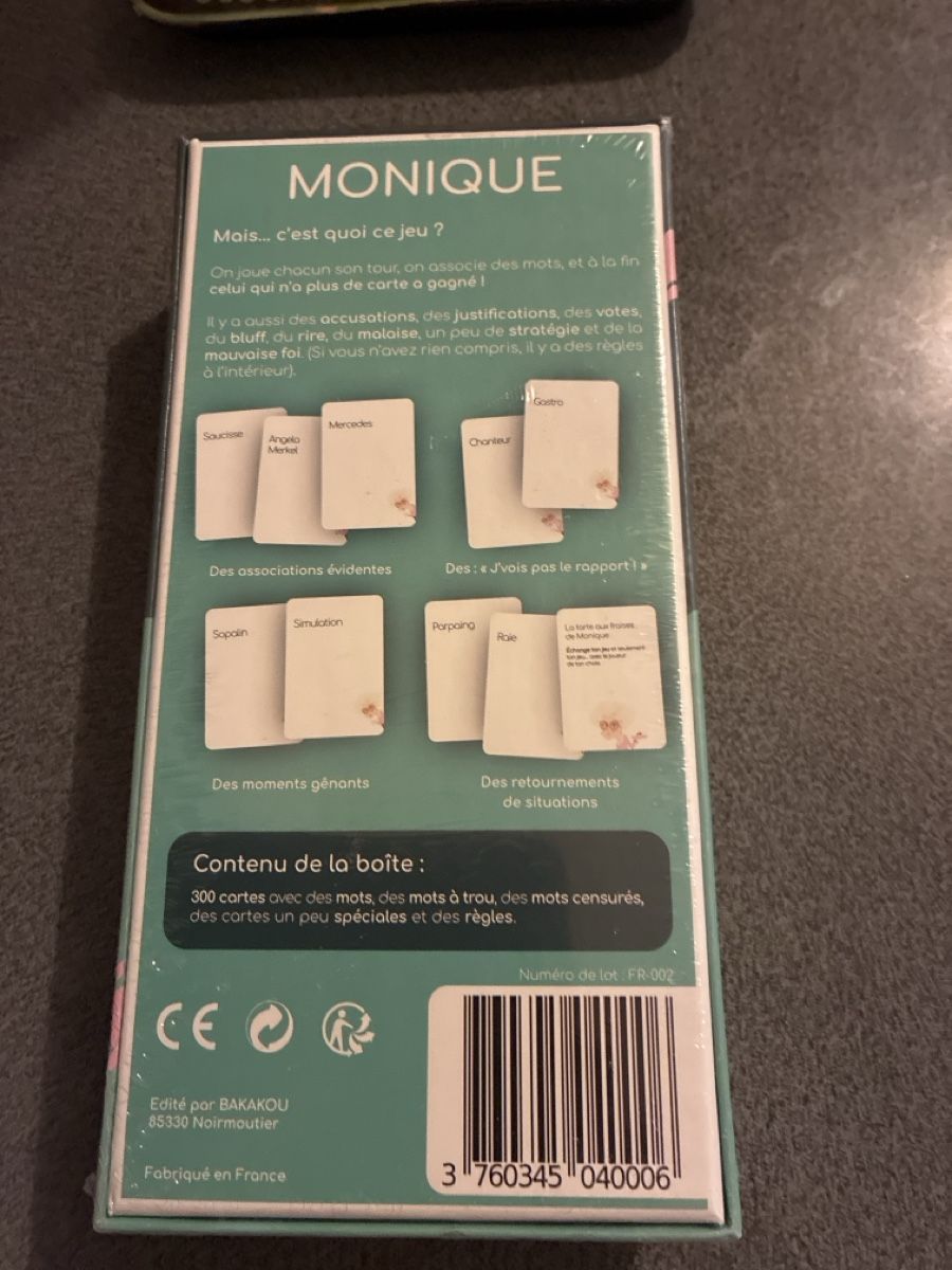 Giochi: Jeu MONIQUE – Nuovo e nell'imballaggio originale da Genève venduto da lanimeli 1