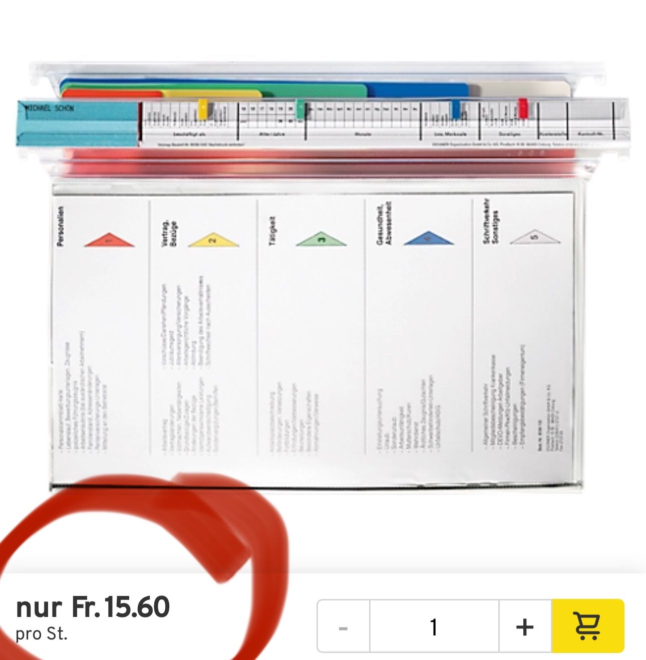 Raccoglitori: 5 Stk. EICHNER Personalhefter-/Kreditaktenmappe, DIN A 4 – Nuovo e nell'imballaggio originale da Necker venduto da liq24 4