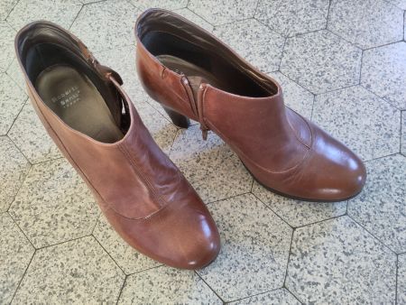 Elegante Roberto Santi Stiefeletten, Leder? Braun, Gr. 39