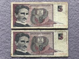 Belgrad 1994 - Jugoslawien - Novih Dinara - Nikola TESLA