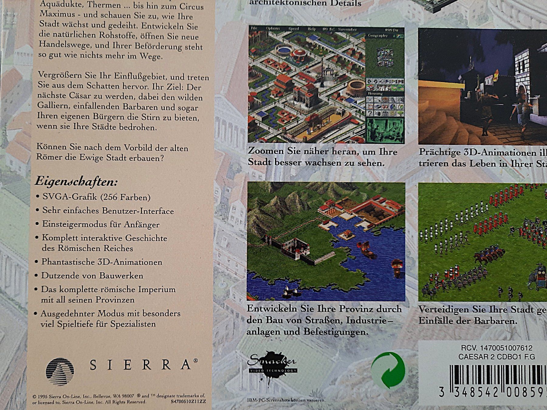 Spiele: SIERRA: "Caesar II" – Gebraucht aus Beinwil am See von Restwert_Beinwil 4