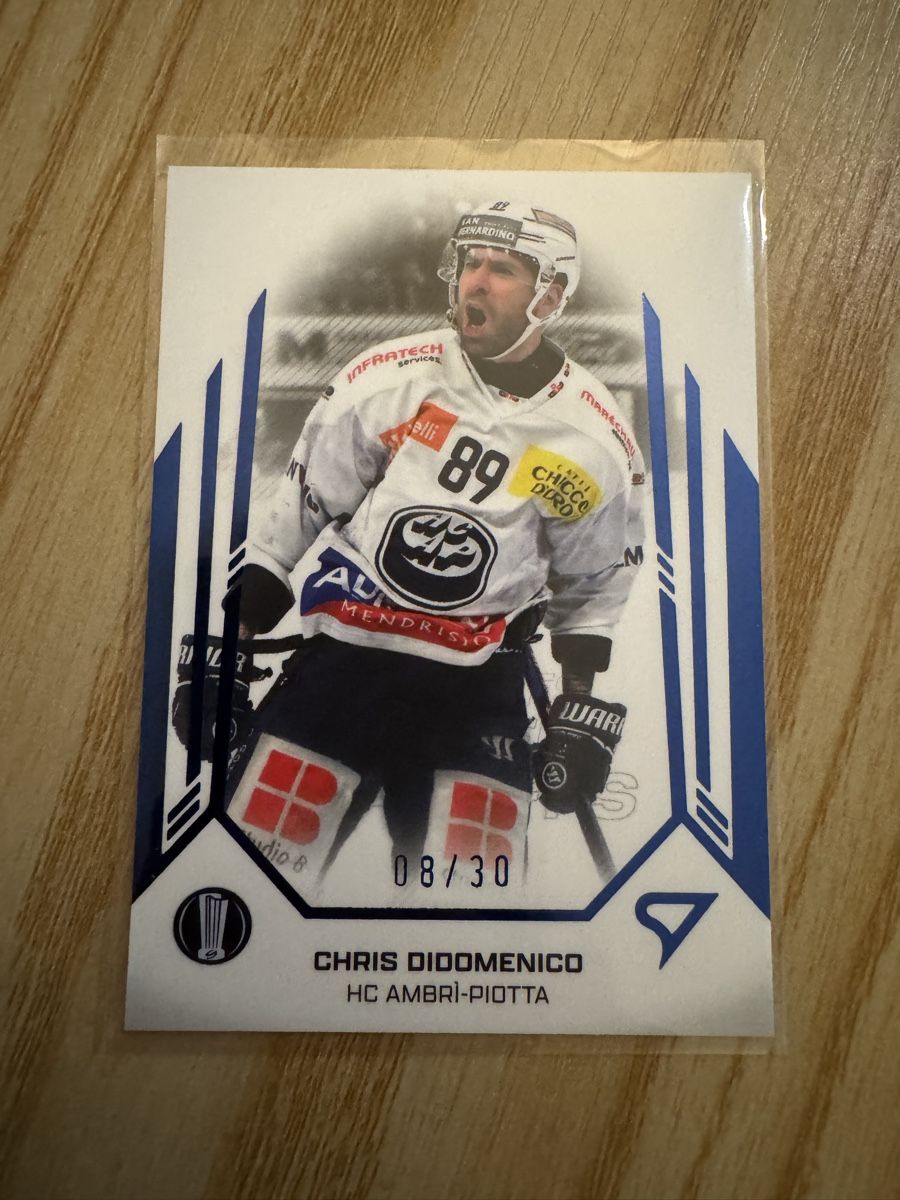 Sportzoo Carte collezionabili: Chris DiDomenico - Blue 08/30 - Playoff Series – Nuovo e nell'imballaggio originale da Bellinzona venduto da BipBipBoom
