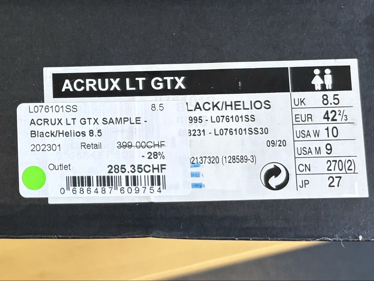 Arcteryx Scarpe da uomo: Neue Arc’teryx Bergschuhe 42.5 – Nuovo e nell'imballaggio originale da La Tour-de-Trême venduto da ValGruyere 6