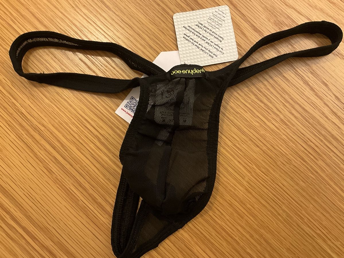 Unterwäsche: String Homme Joe Snyder Rio Thong, noir Taille M Neuf – Neu und originalverpackt aus Genthod von Staxx 1