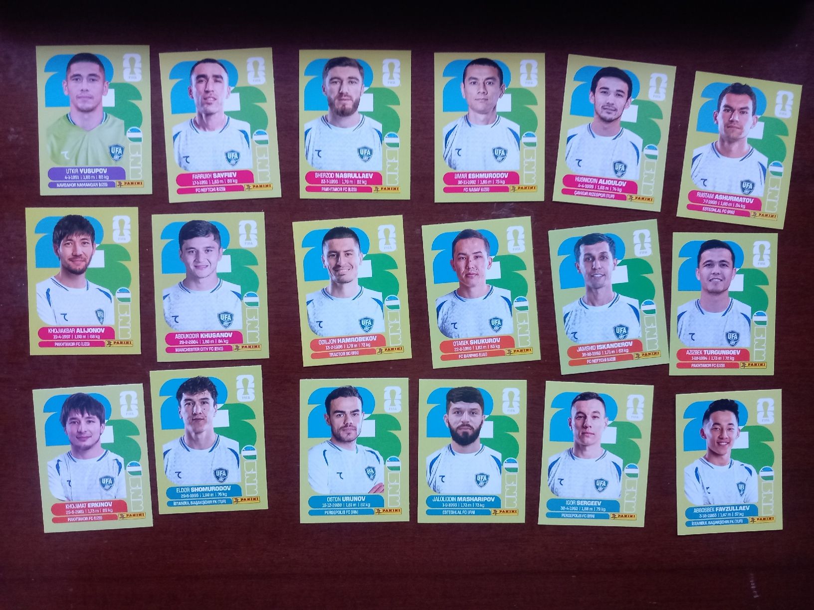 Panini Carte collezionabili: Stickers Panini World Cup 2026 Team UZB – Usato da Salavaux venduto da Lune_Diurne