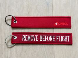 Porte-clés "Remove before flight" - Swiss