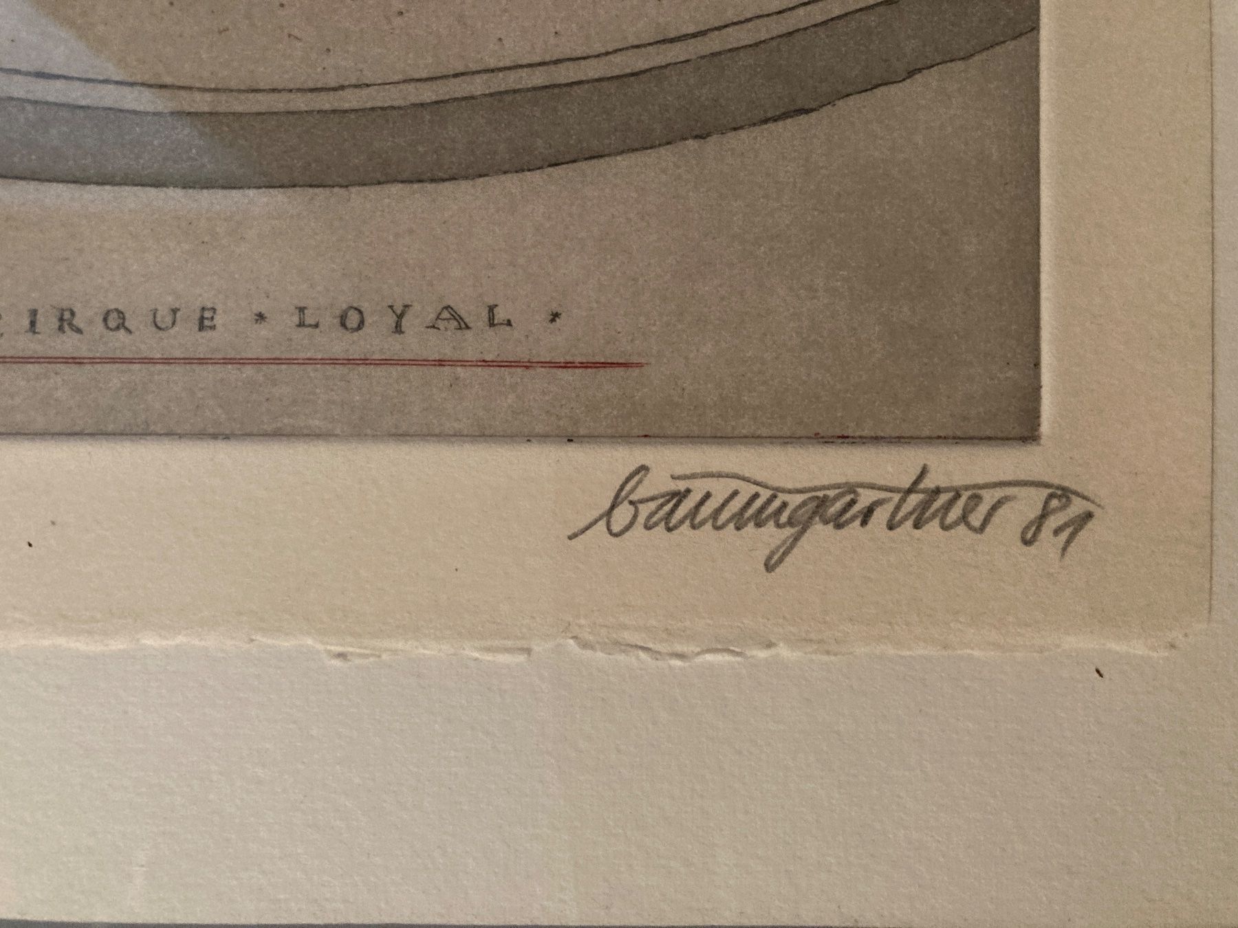 Grafica & Litografie: Baumgartner - Lithographie "Cirque Loyal" 1981 – Usato da Basel venduto da magot58 3