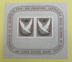 1945 Block 100 Jahre Basler Taube postfrisch