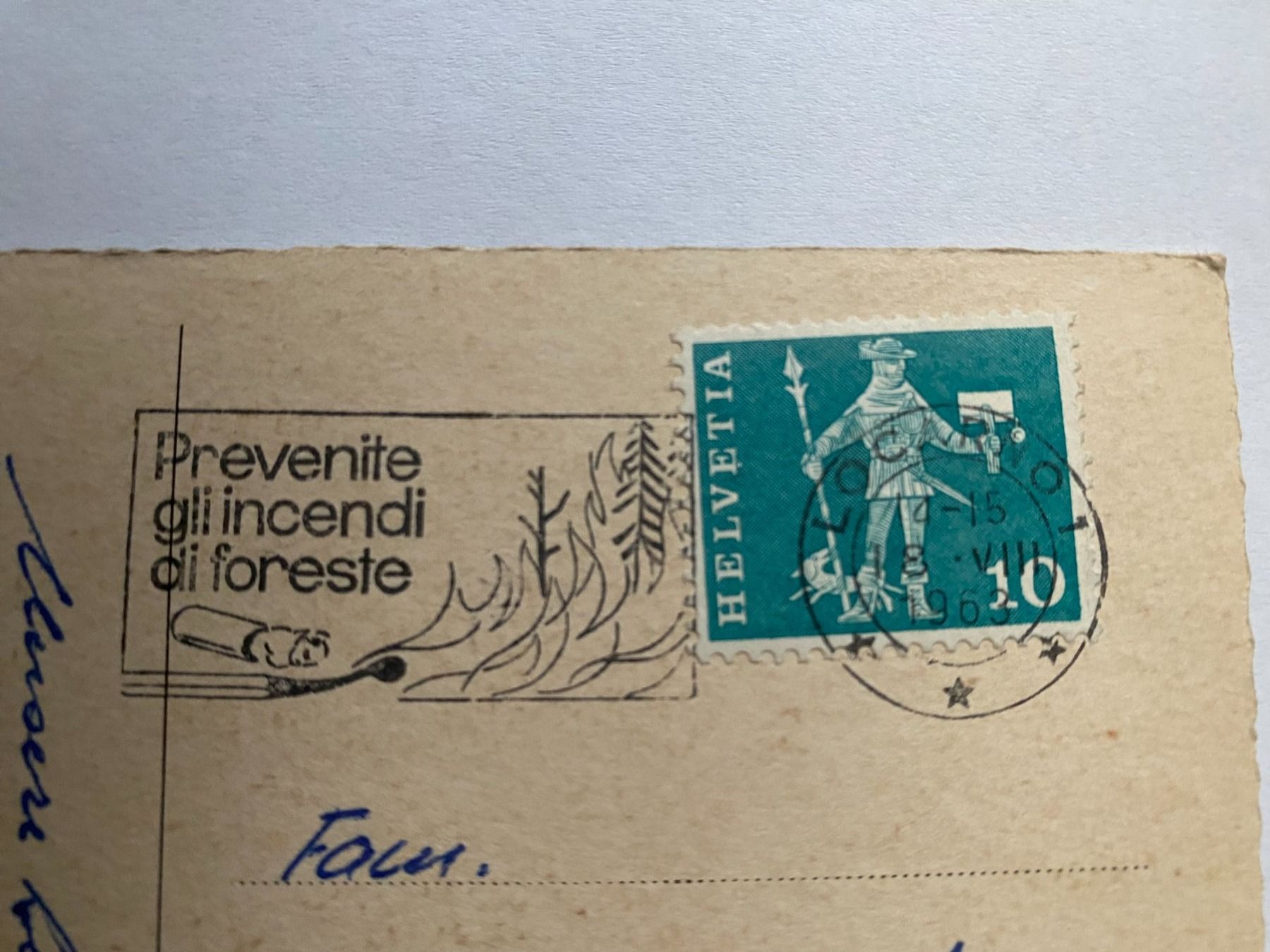 Cartoline postali: Ascona, Tessin 1963 – Usato da Horgen venduto da UrsB05 1