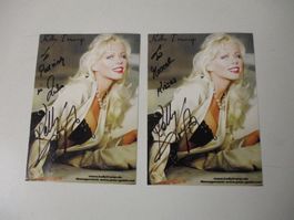 2 Autogrammkarten Kelly Trump