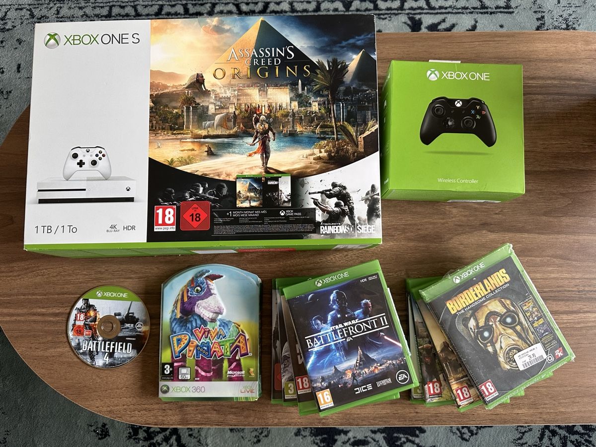 Microsoft Console: Xbox One S 1TB + 2 Controller + 9 Spiele + OVP | Komplettset – Usato da Binningen venduto da hol_c6pw 4
