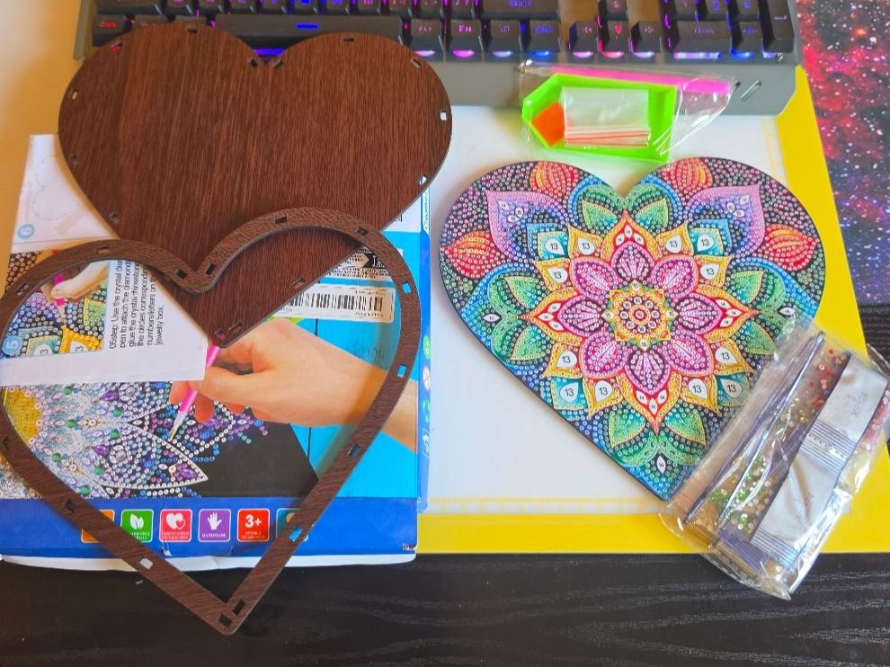 Kits de loisir créatif: DIAMONT PAINTING HERZ – Neuf avec emballage d'origine à Dintikon par bonita099