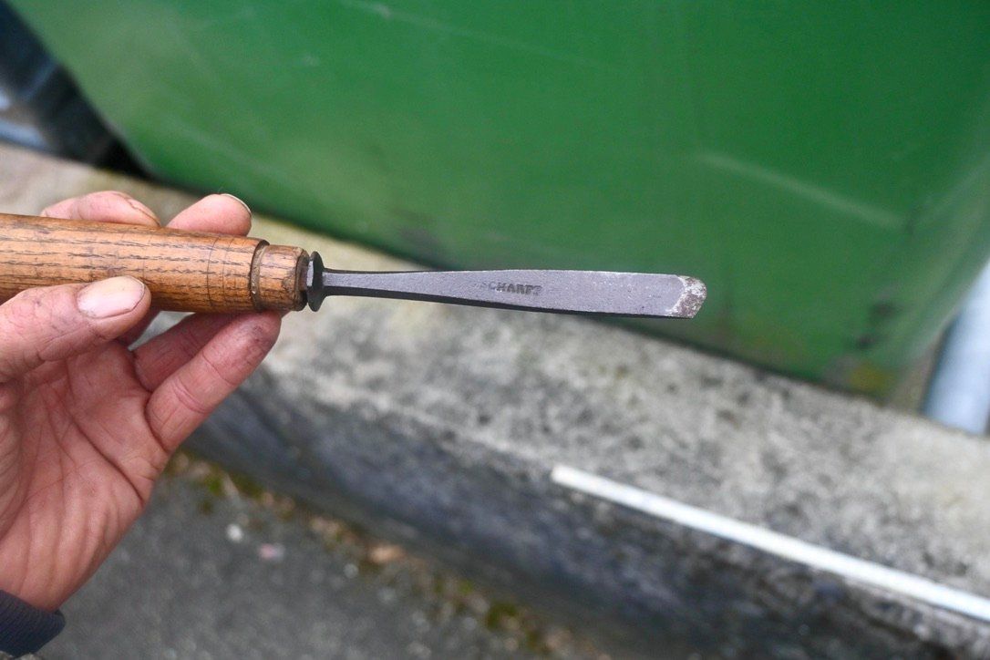 Alle Werkzeuge: ANTIKER mit langem stiel STECHBEITEL länge 29cm "scharf" – Gebraucht aus Pfaffhausen von mono_rec 5