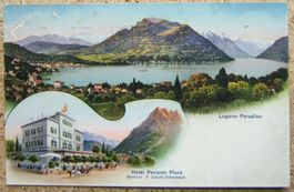 AK LUGANO-PARADISO - HOTEL PENSION FLORA 1920