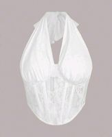 Weisses Spitzen Corsagentop Gr S *neu*
