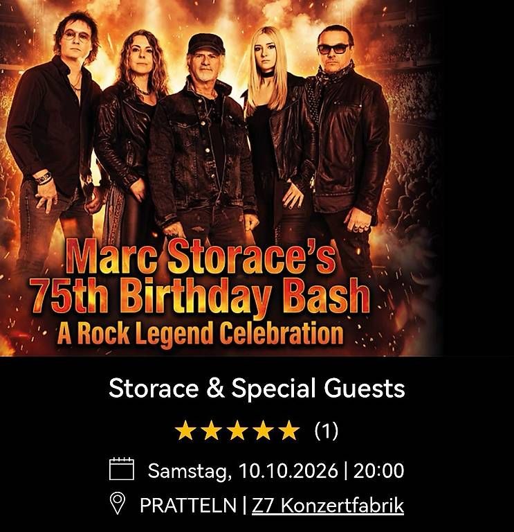 Tickets: 2 Tickets Marc Storaces 75th Birthday Bash – Neu (gemäss Beschreibung) aus Luzern von muelan01