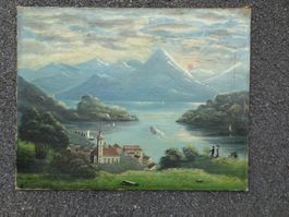 Vitznau Urnersee Vierwaldstättersee antike Ansicht