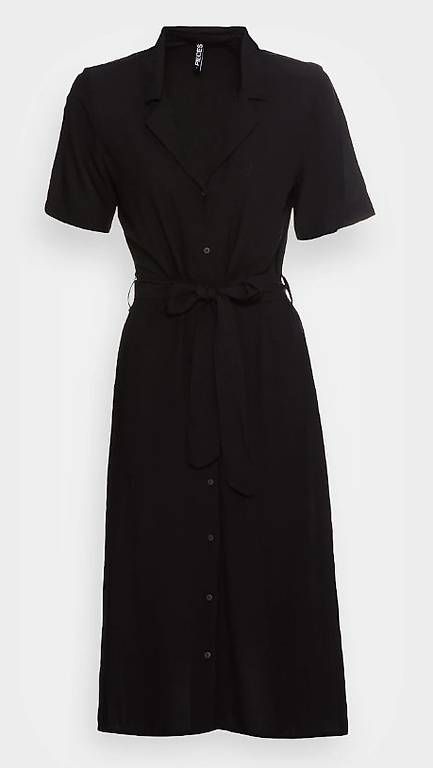 Pieces Kleider: schwarzes Blusenkleid – Gebraucht aus Unterägeri von dom_5l9p 1