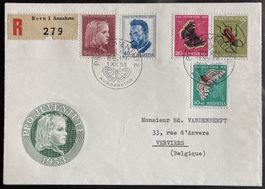 R-FDC Pro Juventute 1953 illustriert, Kat. 80 Fr.