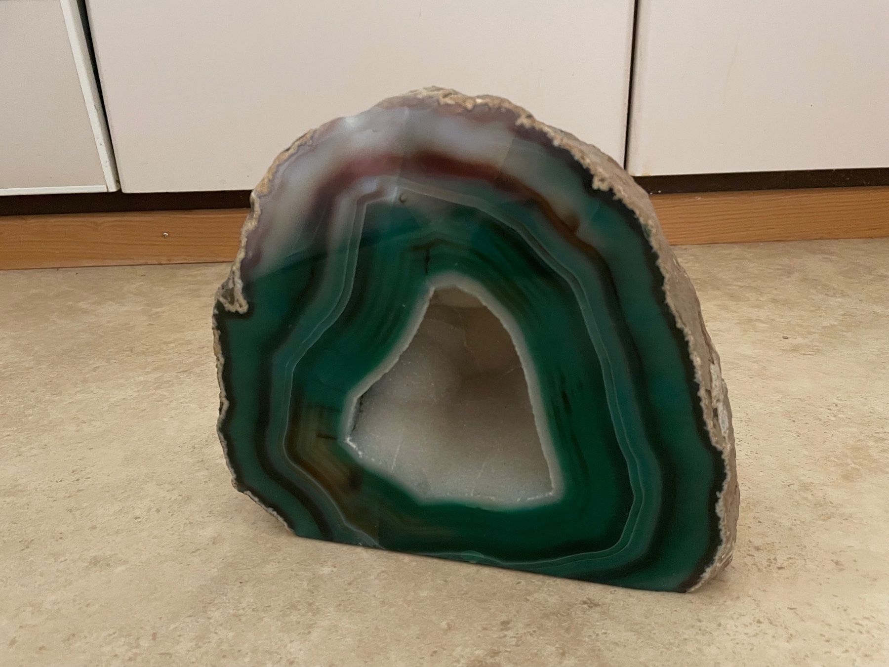 Minerali & Pietre curative: ACHATGEODE - GRÜN – Usato da Egg b. Zürich venduto da underworld 5