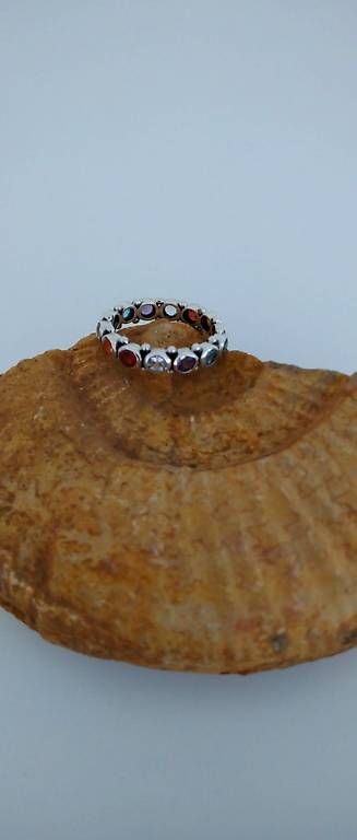 Anelli: Chakra-Edelstein Infinity-Ring – Nuovo (secondo la descrizione) da Lupfig venduto da Flowypr6 2