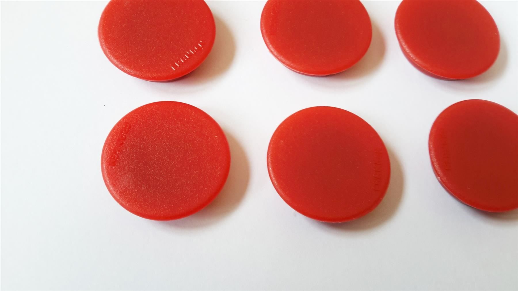Magnete: Magnete 10 Stück, 24 mm, rot – Neu und originalverpackt aus St. Gallen von cointec 2