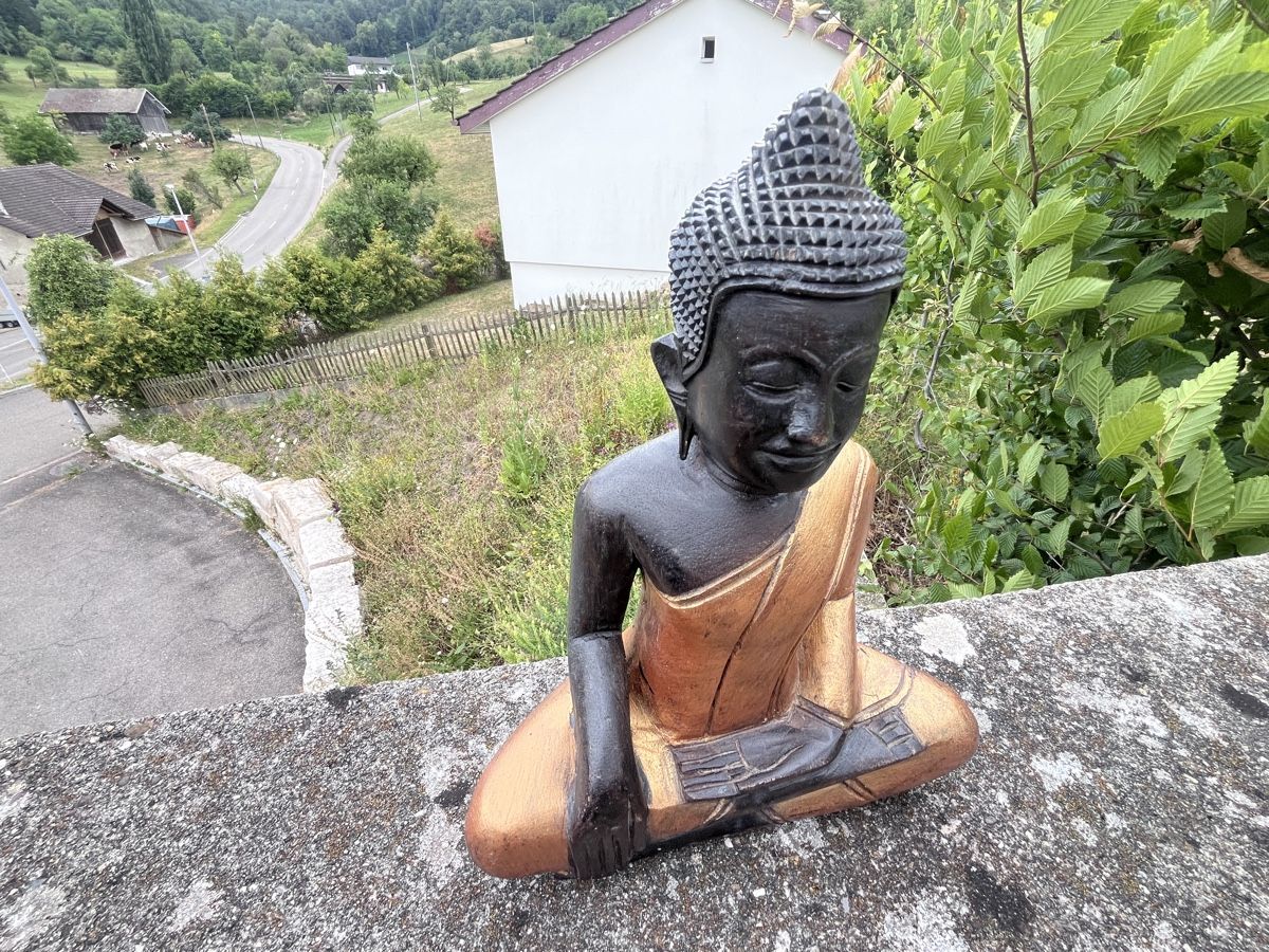 Sculture & Statue: 3 handgeschnitzte Holz-Buddhas aus Kambodscha – Nuovo (secondo la descrizione) da Büsserach venduto da Cabstardwarf3 4