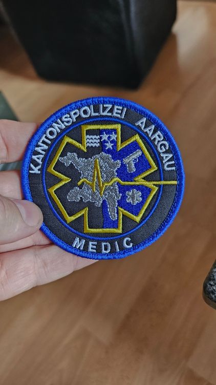Copytec Patch „Rettungshelfer RH“ – 9,8x6 Cm, Klettrückseite, Für Uniformen, Jacken Oder Als Sammlerstück