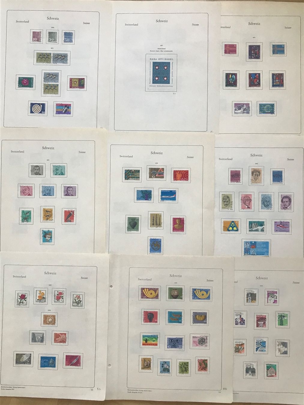 Alle Briefmarken: Schweizer Briefmarkensammlung ab 1907 - 1987 – Gebraucht aus stäfa von brandy66 5