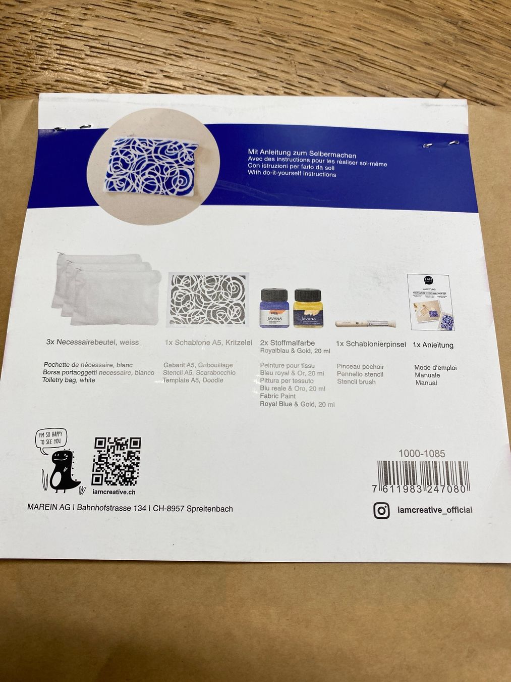 Kit bricolage: I am creative Necessaire Bastelset – Nuovo e nell'imballaggio originale da Bleienbach venduto da Dbeno 1