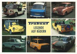 Trabant Legende auf Rädern - Seltene Ansichtskarte aus DDR