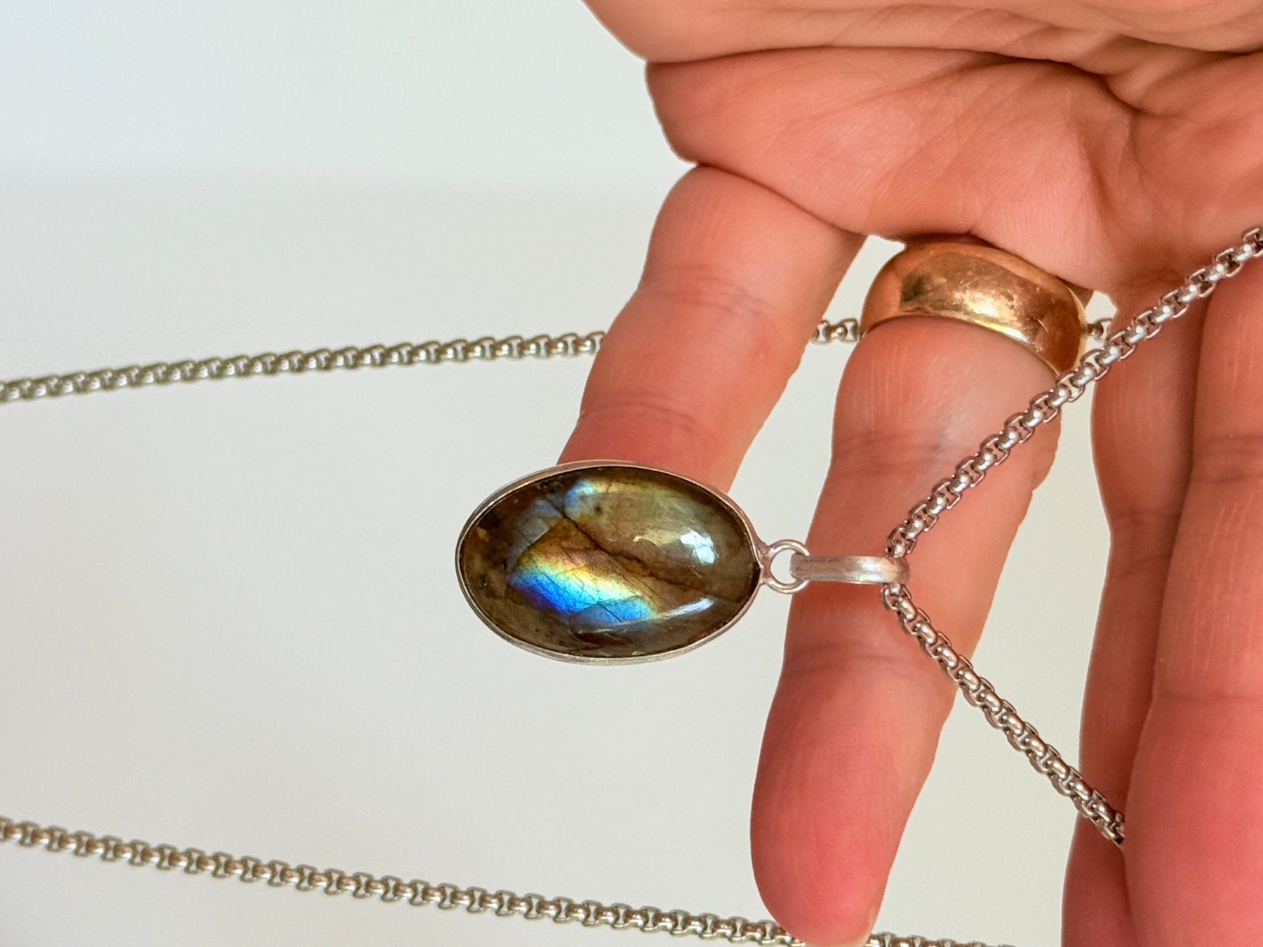 Catenine: Collier avec Labradorite – Nuovo e nell'imballaggio originale da Genève venduto da AWWA 3