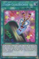 Yu-Gi-Oh! 3x Toon-Lesezeichen / BLCR-DE067 / Secret Rare