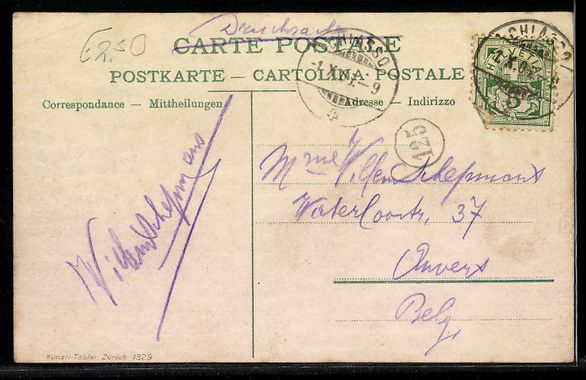 Cartes postales: Chiasso, Ortsansicht mit Bahnhof und Zug – D'occasion à Berlin par bartko-reher 1