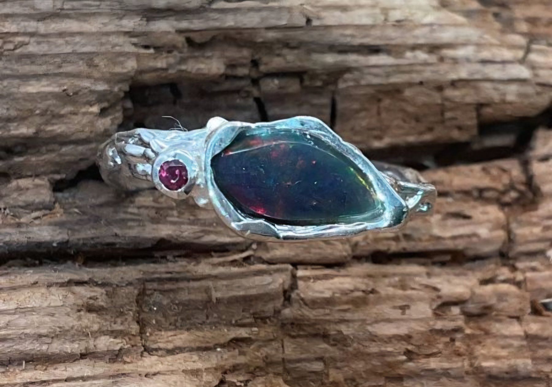 Anelli: Opalring in Sterlingsilber, Gr.55 – Nuovo (secondo la descrizione) da Wohlen b. Bern venduto da lau_7vcp