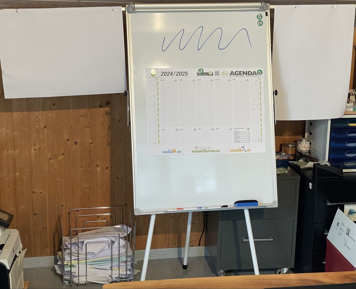 Wandtafeln: Whiteboard mit Standfuss neuwertig – Neu (gemäss Beschreibung) aus Engelburg von man_79q8