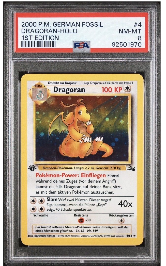 Pokémon Carte collezionabili: Psa Fossil Dragoran – Nuovo (secondo la descrizione) da Herznach venduto da Terratemptrop