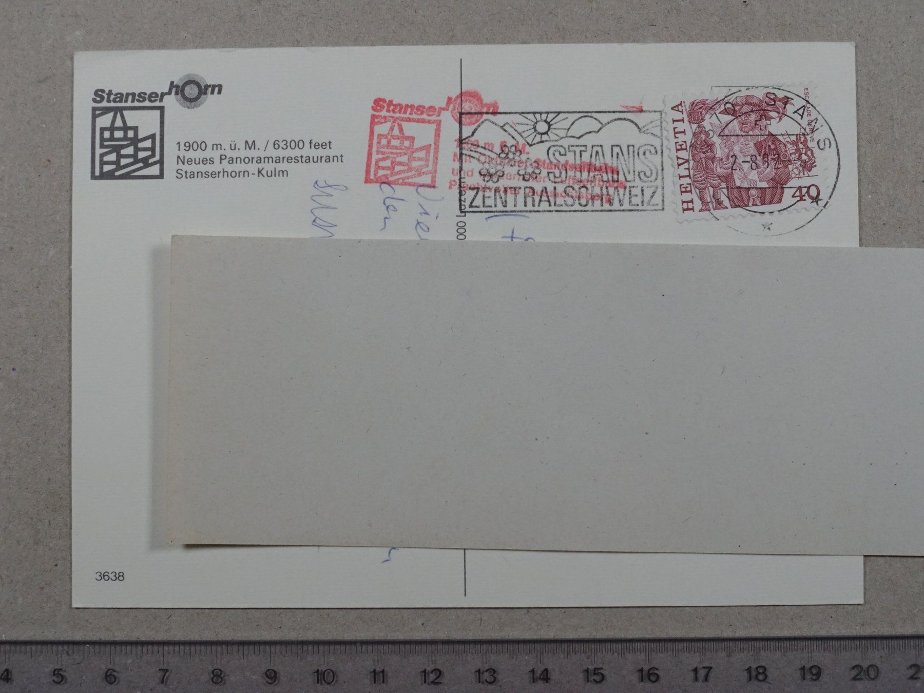 Cartes postales: Stanserhorn, 1982, Stans – D'occasion à Lenzburg par fh1 1