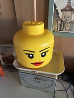 Lego Aufbewahrungskopf Girl gelb gebrauchter  Zustand
