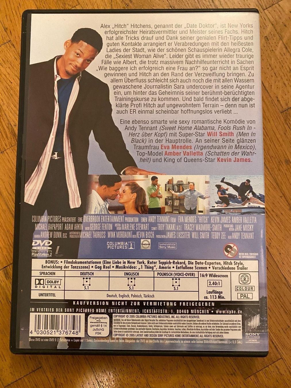 Tutti i DVDs: Hitch - Der Date Doktor DVD – Nuovo (secondo la descrizione) da Zürich venduto da Gobble 1
